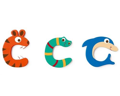 Scratch deurletters-naamletters-dieren-C