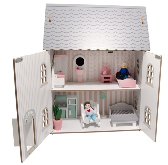 houten Poppenhuis Cottage achterkant