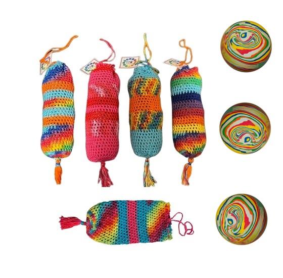3 kaatseballen in net